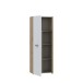Mehrzweckschrank >NET306< Inneneinteilung, Weiss/Artisan Eiche Dekor - 68,7x181,1x36,5cm (BxHxT)