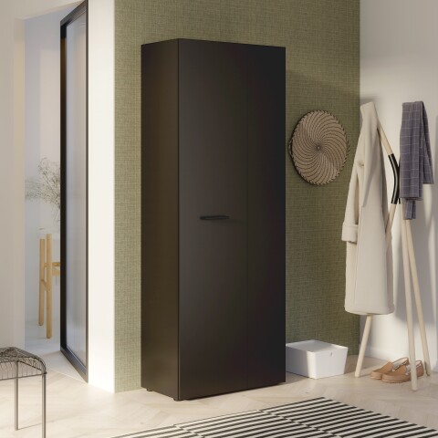 Mehrzweckschrank >NET306< Inneneinteilung, schwarz