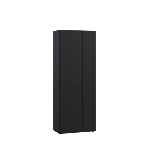 Mehrzweckschrank >NET306< Inneneinteilung, schwarz - 68,7x181,1x36,5cm (BxHxT)