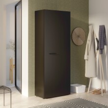 Mehrzweckschrank >NET306< Inneneinteilung, schwarz - 68,7x181,1x36,5cm (BxHxT)