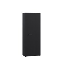 Mehrzweckschrank >NET306< Inneneinteilung, schwarz - 68,7x181,1x36,5cm (BxHxT)