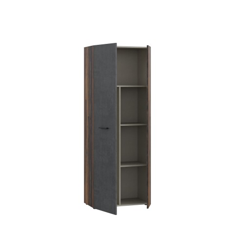 Mehrzweckschrank >NET306< Inneneinteilung, Old-Wood / Betonoptik