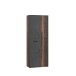 Mehrzweckschrank >NET306< Inneneinteilung, Old-Wood / Betonoptik - 68,7x181,1x36,5cm (BxHxT)
