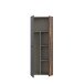 Mehrzweckschrank >NET306< Inneneinteilung, Old-Wood / Betonoptik - 68,7x181,1x36,5cm (BxHxT)