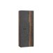 Mehrzweckschrank >NET306< Inneneinteilung, Old-Wood / Betonoptik - 68,7x181,1x36,5cm (BxHxT)