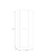Schuhschrank >NET306< 5 Böden, Weiss / Artisan Eiche - 68,7x181,1x36,5cm (BxHxT)