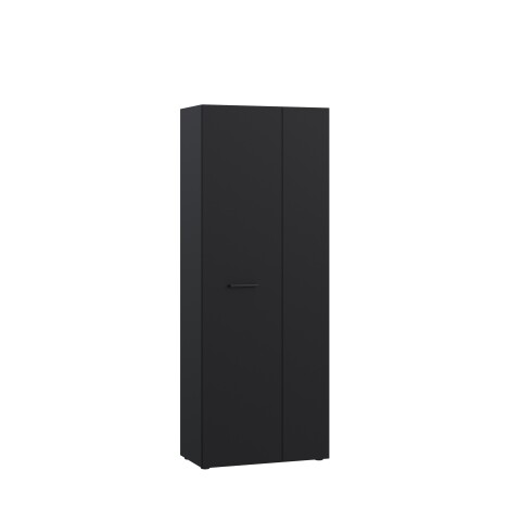 Schuhschrank >NET306< 5 Böden, schwarz - 68,7x181,1x36,5cm (BxHxT)