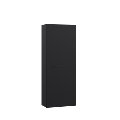 Schuhschrank >NET306< 5 Böden, schwarz - 68,7x181,1x36,5cm (BxHxT)