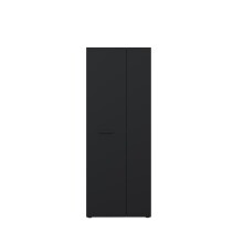 Schuhschrank >NET306< 5 Böden, schwarz - 68,7x181,1x36,5cm (BxHxT)