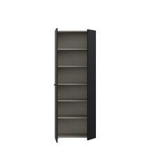 Schuhschrank >NET306< 5 Böden, schwarz - 68,7x181,1x36,5cm (BxHxT)