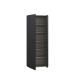 Schuhschrank >NET306< 5 Böden, schwarz - 68,7x181,1x36,5cm (BxHxT)