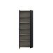 Schuhschrank >NET306< 5 Böden, schwarz - 68,7x181,1x36,5cm (BxHxT)