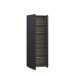 Schuhschrank >NET306< 5 Böden, schwarz - 68,7x181,1x36,5cm (BxHxT)