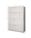 Kommode >Lepini< 4 Schübe, Weiß Dekor, Holzwerkstoff - 78x124x41cm (BxHxT)