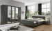 Komplettschlafzimmer >Chalet< (4-teilig) 2x Nachtkonsole, Doppelbett, Kleiderschrank, in Graphit