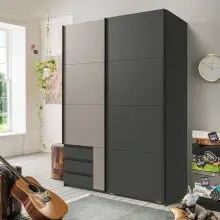 Schwebetürenschrank >Emden< 2 Schübe,...