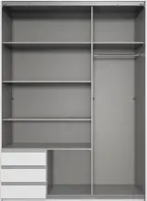 Schwebetürenschrank >Emden< 3 Schübe,...