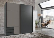 Schwebetürenschrank >Emden< 3 Schübe,...