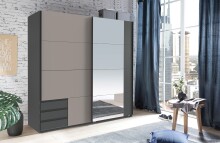 Schwebetürenschrank >Emden< 3 Schübe,...