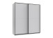 Schwebetürenschrank >Neu-Ulm< in weiss - 180x198x65cm (BxHxT)