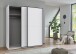 Schwebetürenschrank >Neu-Ulm< in weiss - 180x198x65cm (BxHxT)