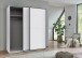 Schwebetürenschrank >Neu-Ulm< in weiss - 180x198x65cm (BxHxT)