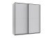 Schwebetürenschrank >Neu-Ulm< in weiss - 180x198x65cm (BxHxT)