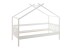 Hausbett >Susa< Liegefläche 90x200cm, Rollrost, Weiß, teilmassiv - 207x170x98cm BxHxT