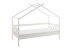 Hausbett >Susa< Liegefläche 90x200cm, Rollrost, Weiß, teilmassiv - 207x170x98cm BxHxT