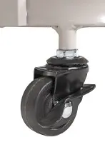 Servierwagen >55189< mit 3 Ablagen,Glas und Kaschmirgrau - 35x79x45 (BxHxT)