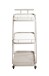 Servierwagen >55189< mit 3 Ablagen,Glas und Kaschmirgrau - 35x79x45 (BxHxT)