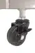 Servierwagen >55189< mit 3 Ablagen,Glas und Kaschmirgrau - 35x79x45 (BxHxT)
