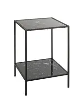 Beistelltisch >59548< in schwarz, Metall,...