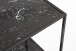 Beistelltisch >59548< in schwarz, Metall, Kunstmarmor - 40x60x40cm (BxHxT)