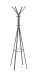 Garderobenständer >55152< 8 Haken, in grau, Metall - 175x54cm (HxD)