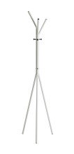 Garderobenständer >55354< in schwarz, weiß, Metall - 178x46cm (HxD)