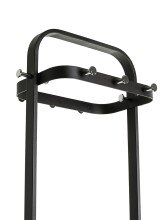 Garderobenständer >55551< in Haken chrom, Gestell schwarz - 54x175x30 (BxHxT)