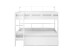 Hochbett >Jusa< 2x 90x200cm Liegefläche, Stauraum, Weiß - 210x188,8x129,6cm (BxHxT)