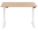 Schreibtisch >e-desk< in Eiche/weiß- 160x72x80 (B/H/T) elektrisch verstellbar