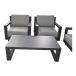 Gartenlounge-Set >Giorgo< (4er-Set) 2x Sessel 83x74x82cm, Bank 215x74x82cm, Tisch, 120x35x72cm