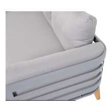 Gartenlounge-Set >Sphere< (3er-Set) Ecksofa 280x61x280cm, 2 Tische 85x28x85cm und 68x21x68cm