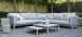 Gartenlounge-Set >Sphere< (3er-Set) Ecksofa 280x61x280cm, 2 Tische 85x28x85cm und 68x21x68cm