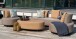 Gartenlounge-Set >Calidad< (4er-Set) 2 Sofas 212/135x78x89cm,

Sessel Ø89x78,

Hocker 122x40x70cm