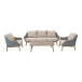 Gartenlounge-Set >Ibiza< (4er-Set) Sessel 80x77x84x77cm,
Bank 216x75x84cm,
Tisch 120x35x70cm