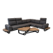 Gartenlounge-Set >Zanzibar< (3er-Set) Lounge 304x79/83,5x256cm, Tiche 102x35x80cm / 102x26x80cm