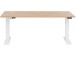 Schreibtisch >e-desk< in Eiche/weiß- 175x72x80 (B/H/T) elektrisch verstellbar