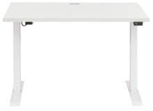 Schreibtisch >e-desk< in weiß- 150x72x72 (B/H/T) elektrisch verstellbar