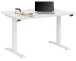 Schreibtisch >e-desk< in weiß- 150x72x72 (B/H/T) elektrisch verstellbar