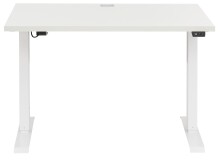 Schreibtisch >e-desk< in weiß- 150x72x80 (B/H/T) elektrisch verstellbar