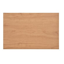 Gartentisch >Toronto< in Teakoptik-natur / Aluminium Schwarz - 220x74x100 (BxHxT)